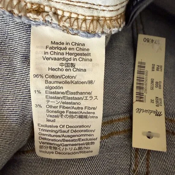 Madewell Button Fly High Rise Denim Shorts Jeans Blue 32 NWT bv - Picture 9 of 10